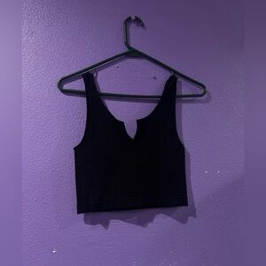 Black crop top